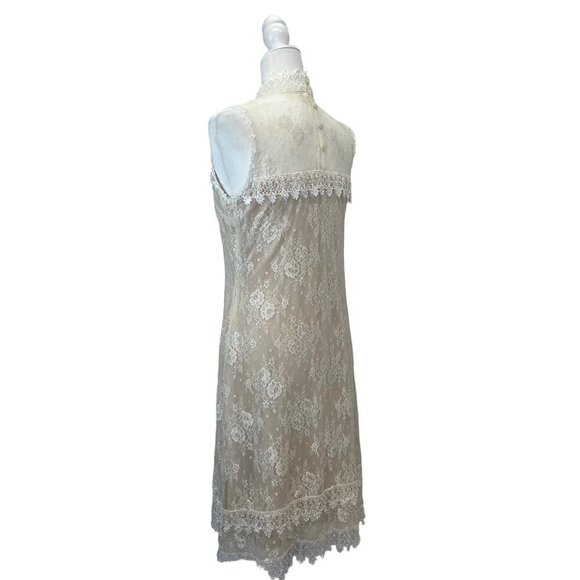 Jessica McClintock Vintage Lace Victorian Dress Evening Formal Size SMALL Ladies - Picture 3 of 10